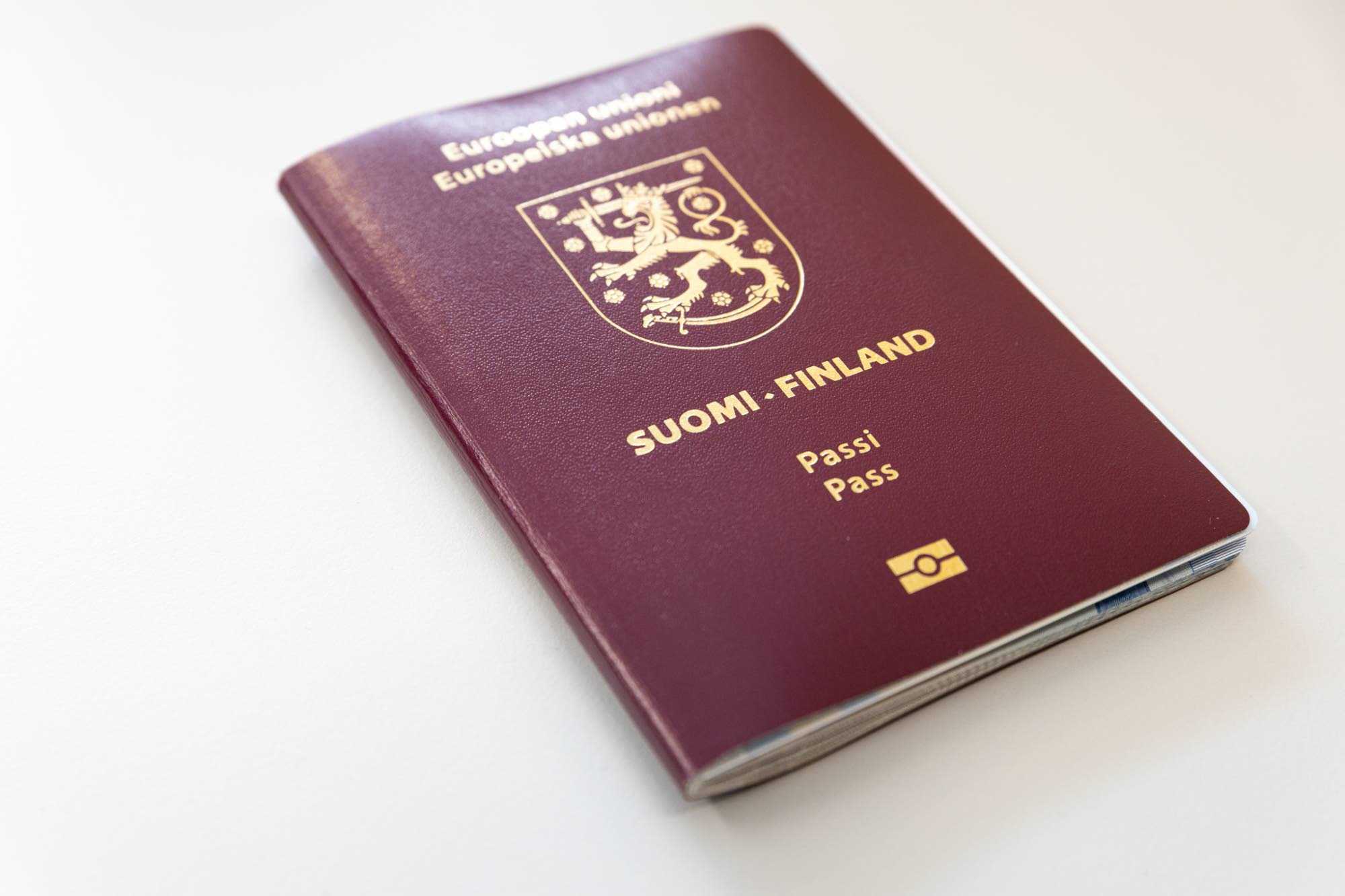  Bild av ett finskt pass.